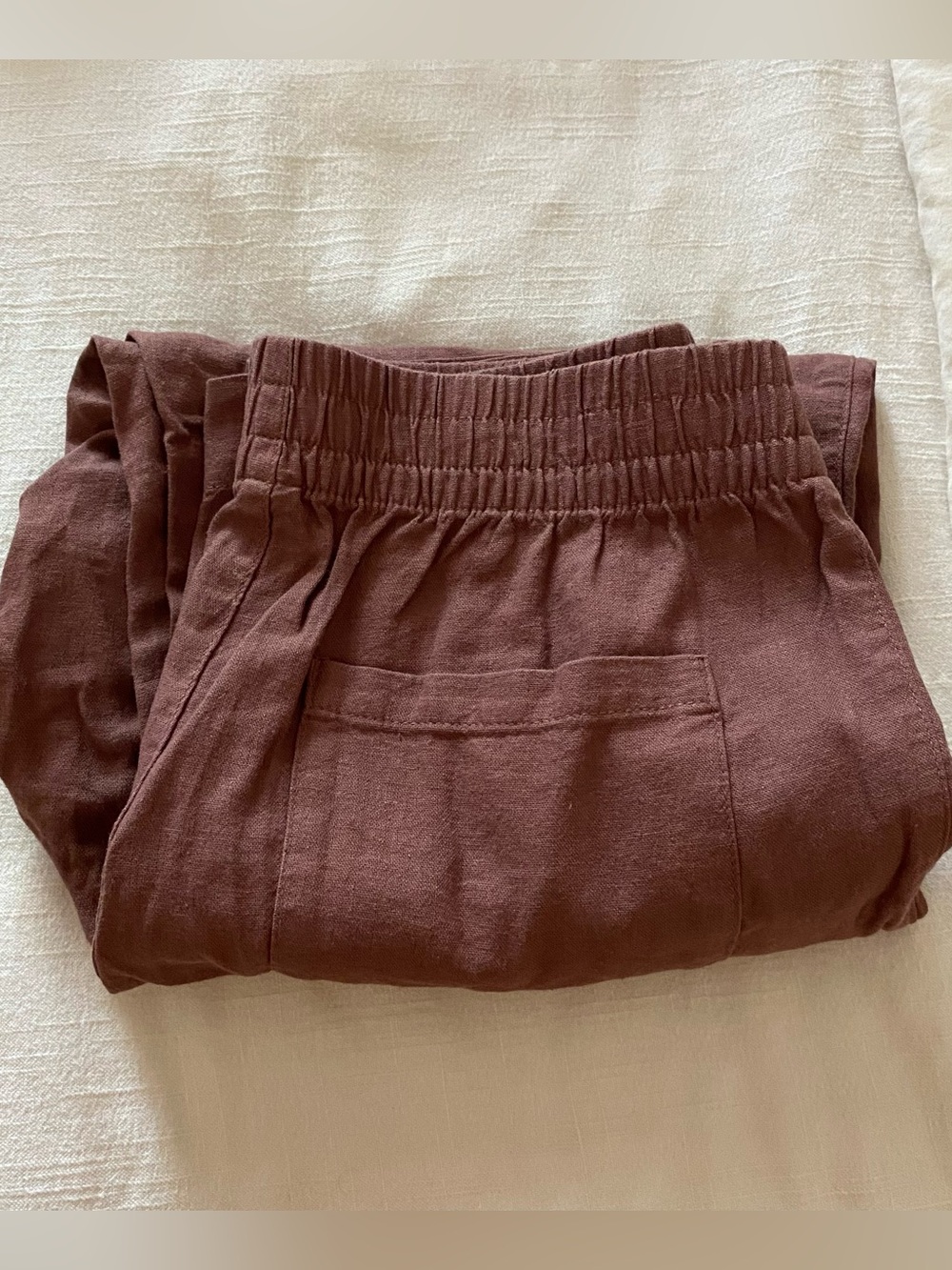 Old Navy Linen Blend High Rise Straight